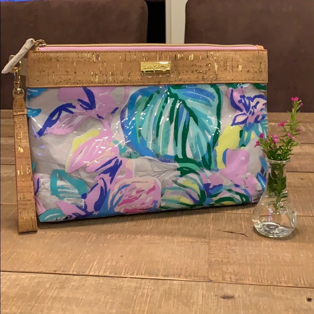 NEW Lilly Pulitzer Clear Beach Loot Tote
